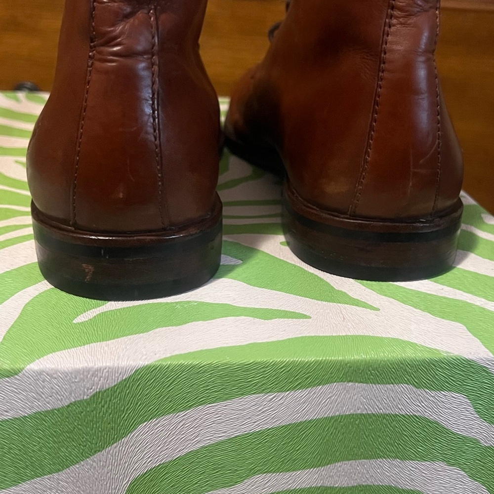 Men's Frye 8.5 Brown Leather Boots - Picture 5 of 8